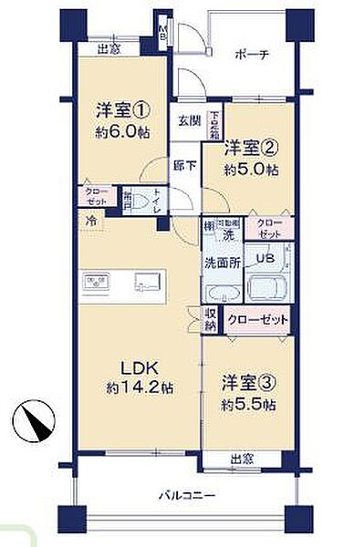 間取りを拡大表示