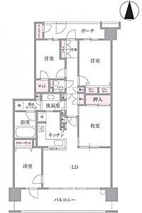 間取り：間取り図。