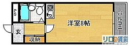 トッププラザ ワンルームの間取図画像