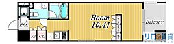 デュオン新大阪レジデンス 1Kの間取図画像