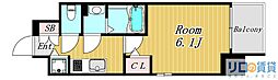 エスリード新大阪グランゲートSOUTH 1Kの間取図画像