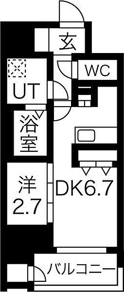 ワールドアイ大阪城EASTアドバンス ｜大阪府大阪市東成区深江南1丁目(賃貸マンション1DK・4階・28.74㎡)の写真 その2