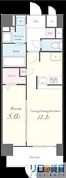 パグーロ東三国 1LDKの間取図画像