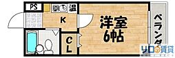 マンションセレーネ 1Kの間取図画像