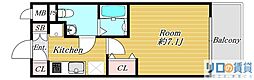 ラクラス新大阪 1Kの間取図画像