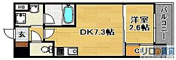 コンフォリア・リヴ淡路 1DKの間取図画像