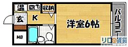 HR下新庄 ワンルームの間取図画像