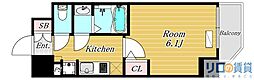Mv.imp新大阪 1Kの間取図画像