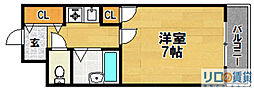 シャルム橋本3 1Kの間取図画像