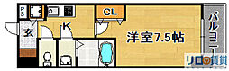 Luxe淡路2 1Kの間取図画像