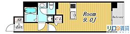 アドバンス新大阪5 ワンルームの間取図画像