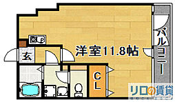 上新ビル2 ワンルームの間取図画像