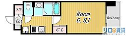 Luxe新大阪VI 1Kの間取図画像