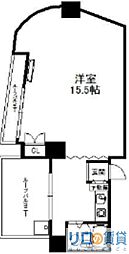 R-CUBE新大阪 1Kの間取図画像