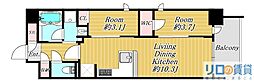 リビオメゾン新大阪 2LDKの間取図画像
