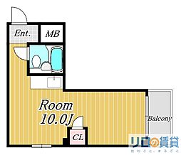 リアライズ新大阪駅東 ワンルームの間取図画像