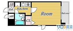 エスリード新大阪第3 1Kの間取図画像