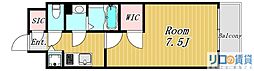 エスリード新大阪レジデンス 1Kの間取図画像