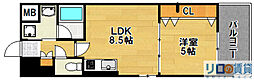 STORM 1LDKの間取図画像