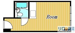 新大阪コーポビアネーズ ワンルームの間取図画像