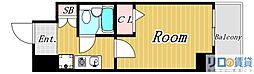 エスリード新大阪 1Kの間取図画像