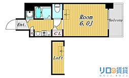 エステムコート新大阪3ステーションプラザ 1Kの間取図画像