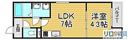 ピノコII 1DKの間取図画像
