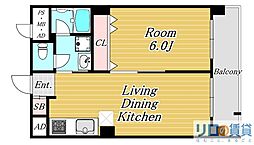 ローズコーポ新大阪第2 1LDKの間取図画像