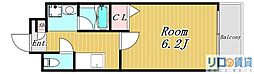 フォレストプラザ1 1Kの間取図画像