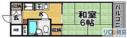ハイツ篠崎 1Kの間取図画像