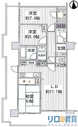 ファミール新大阪ネクス都 3LDKの間取図画像