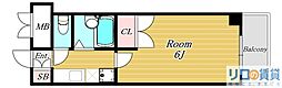 ローズコーポ新大阪8 1Kの間取図画像