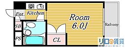 TBM南方 ワンルームの間取図画像