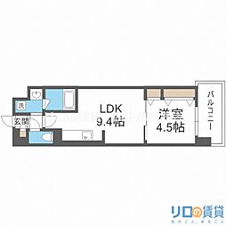 ブライトキューブ 1LDKの間取図画像