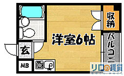 ロフティアワジ1 ワンルームの間取図画像
