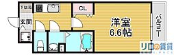 S-RESIDENCE上新庄beat 1Kの間取図画像