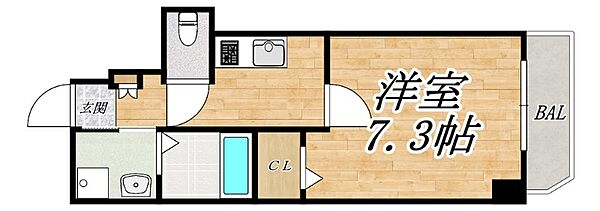 K-フロント加美北公園 301｜大阪府大阪市平野区加美北4丁目(賃貸マンション1K・3階・25.11㎡)の写真 その2