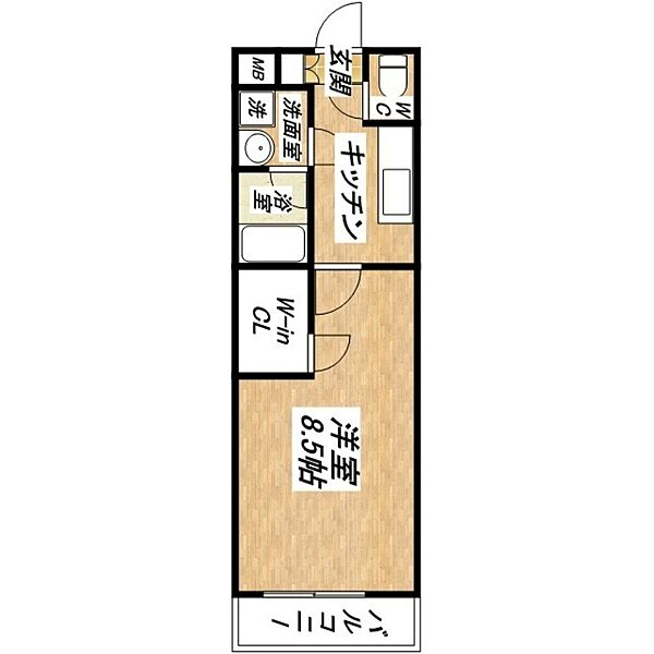 パラッツォ 206｜大阪府大阪市平野区長吉出戸4丁目(賃貸アパート1K・2階・27.00㎡)の写真 その2