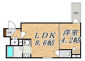 F egeria SEAM（エフ エゼリア シーム） 204 ｜ 大阪府大阪市平野区平野本町4丁目（賃貸マンション1LDK・2階・30.19㎡） その2