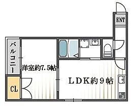 クィーンライフ桑津 607 ｜ 大阪府大阪市東住吉区桑津3丁目（賃貸マンション1LDK・6階・36.30㎡） その2