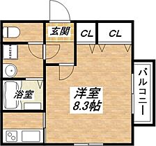 グランキューブTANABE 201 ｜ 大阪府大阪市東住吉区田辺3丁目（賃貸アパート1K・2階・27.77㎡） その2