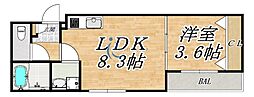間取図画像 1LDK