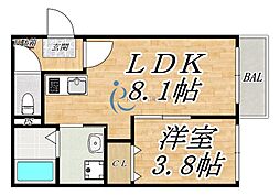APTEX アプテックス 1LDKの間取図画像