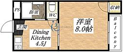 ハイツハーベスト2 1DKの間取図画像