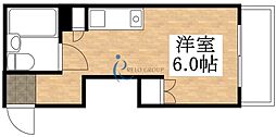 シティーハイツ千種 ワンルームの間取図画像
