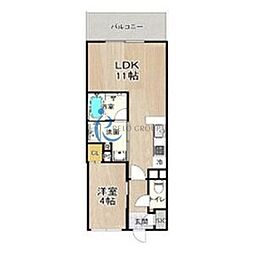 THEPHOERMETENNOJIEAST 1LDKの間取図画像