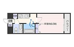 ジュネス東住吉 1Kの間取図画像
