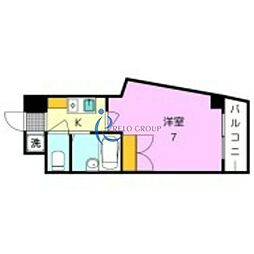 エストゥディオ・アヴァンサル 1Kの間取図画像