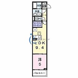 ヒカルサ大阪巽西 1LDKの間取図画像