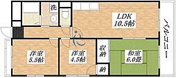 エルエムヒルズ平野 3LDKの間取図画像